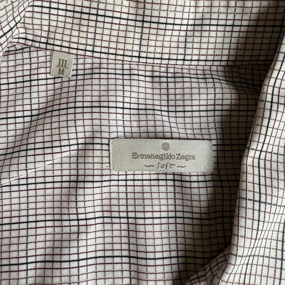 Zegna Soft Mens Button Down Shirt Medium - Picture 6 of 6